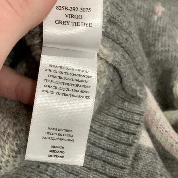 Rails Virgo Grey Tie Dye Sweater A2 - Picture 11 of 12